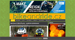 Desktop Screenshot of bikeandride.cz