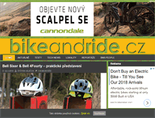 Tablet Screenshot of bikeandride.cz